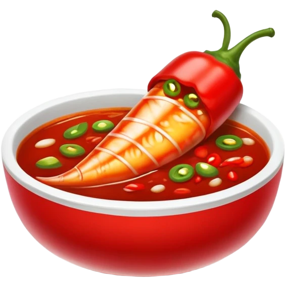 Vietnamese chili with fish sauce emoji