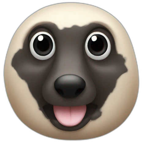 mole with small black eyes emoji