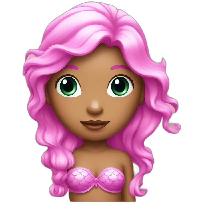 Mermaid pink emoji