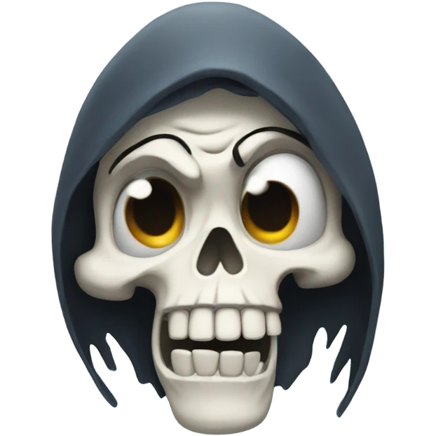 skeleton crying  emoji
