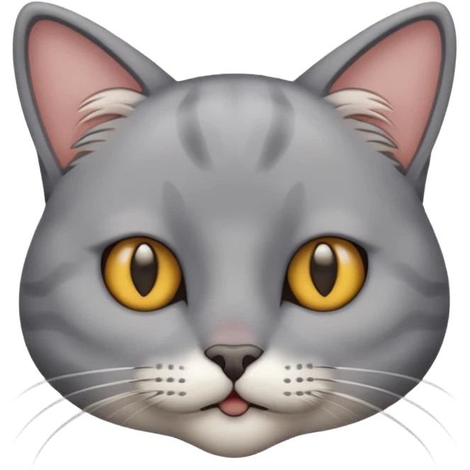 細い顔の猫 emoji