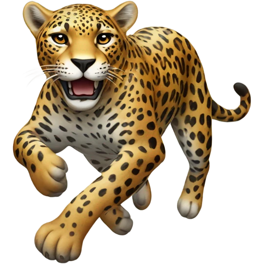 An elegant jaguar crossing the finish line, with a touch of shine and class. emoji