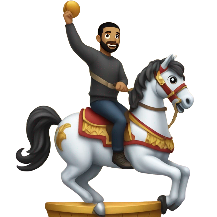 Drake on carousel emoji