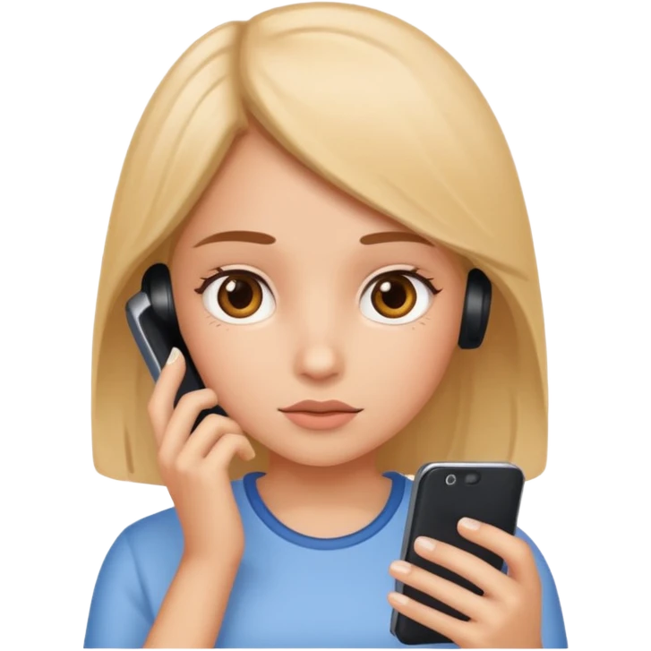 Girl watching phone  emoji