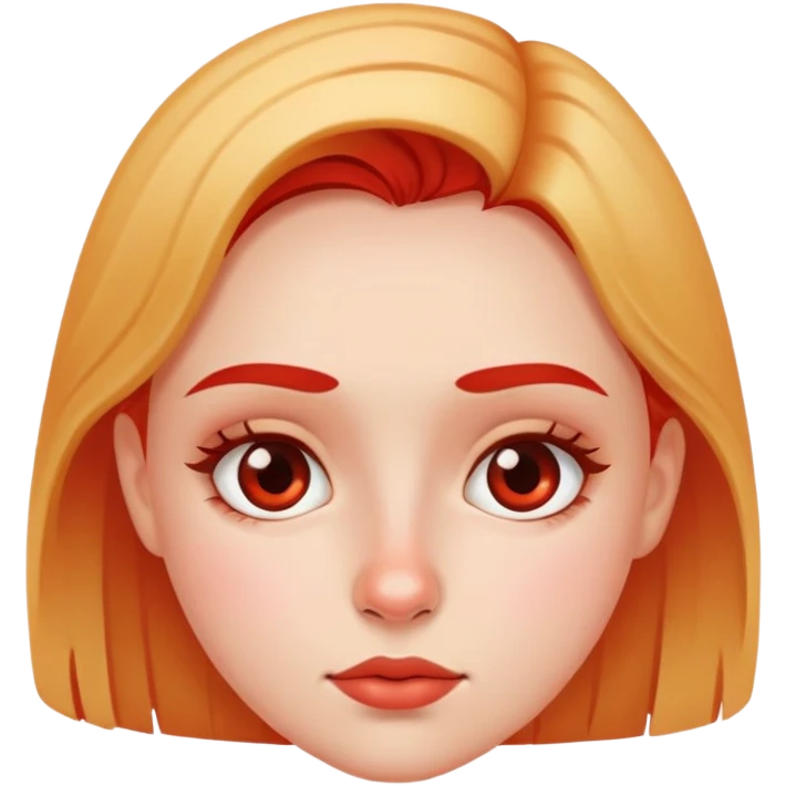 girl with redness under nose emoji