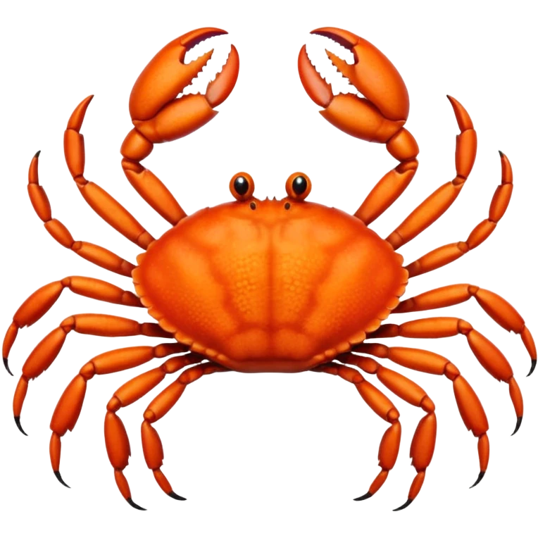 A crab with a total of eight legs emoji