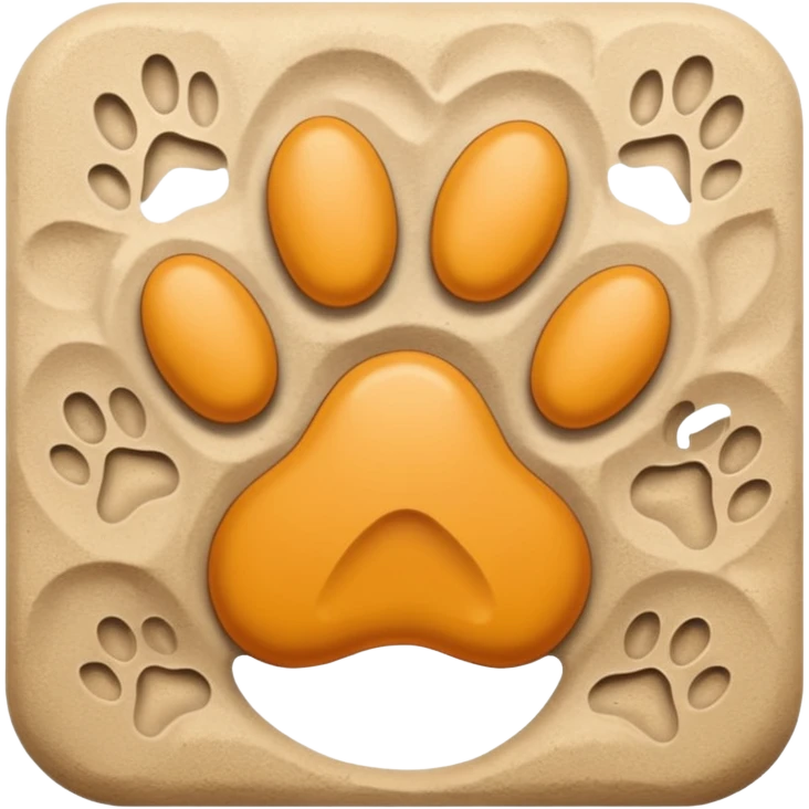 Single paw print emoji