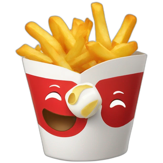 Frite qui joues au bowling emoji