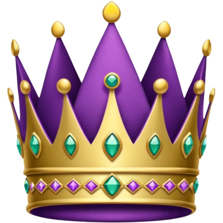 Coroa roxa emoji