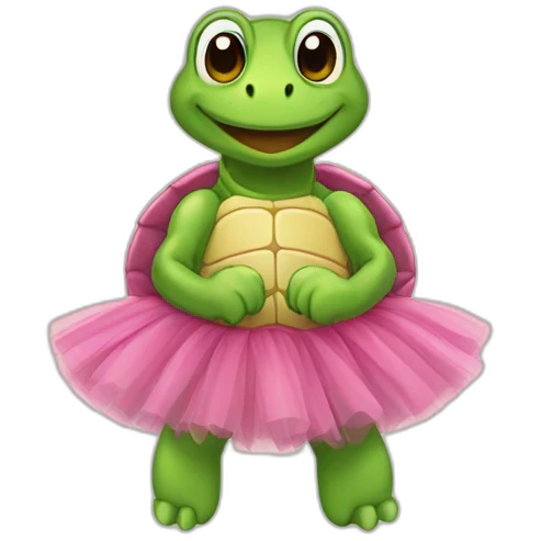 tortue en tutu emoji