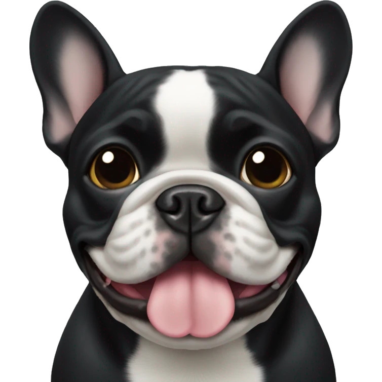 black french bulldog emoji