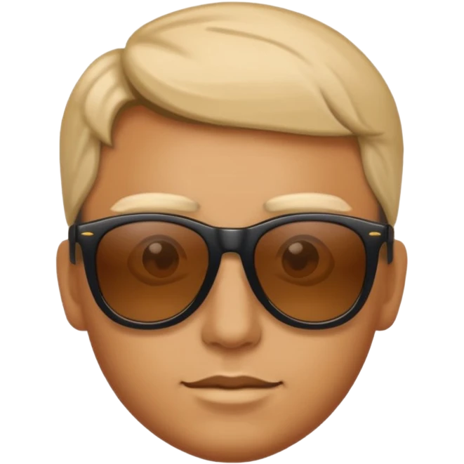 A dick in sunglasses emoji