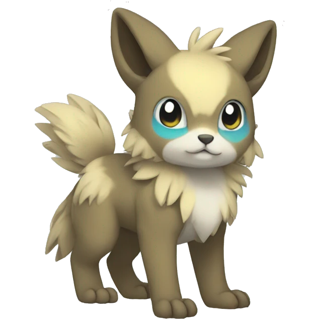 Cute cool animal hybrid Fakemon full body emoji