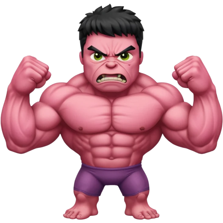 HULK COR DE ROSA emoji
