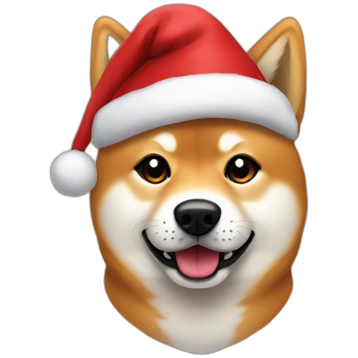 shiba santa emoji