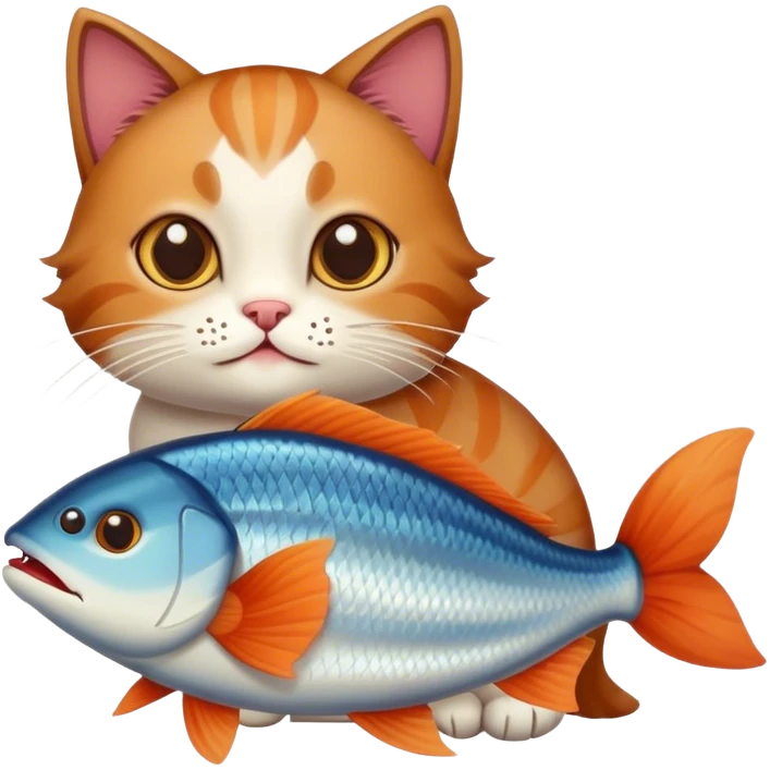 cat with fish  emoji