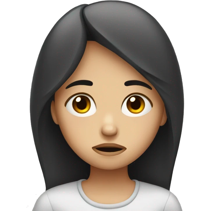 Sad girl emoji