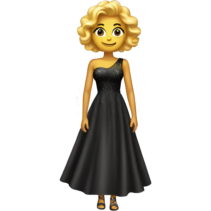 Hollywood shines dress emoji