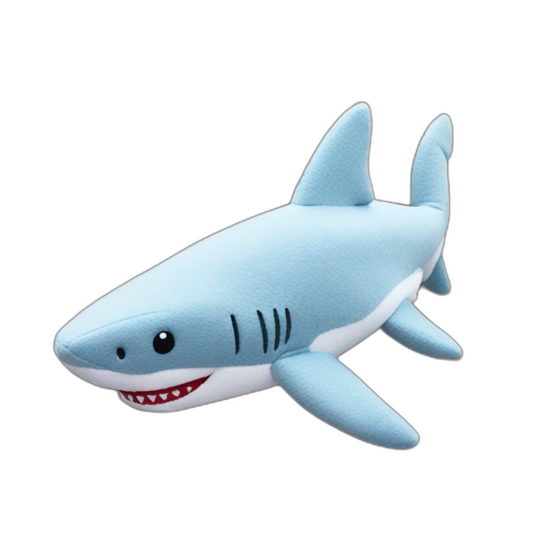 Shark wool plushie emoji