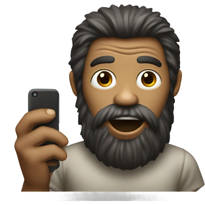 Bigfoot phone call emoji