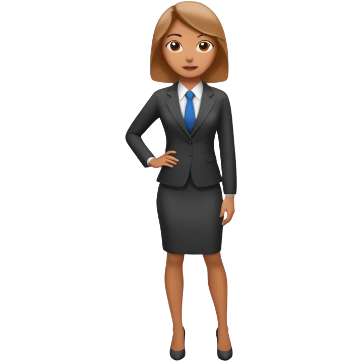 LAdy Boss, different pose emoji
