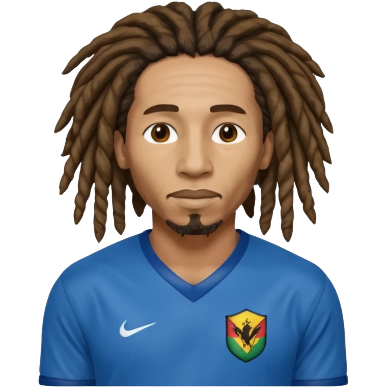 bob marley with blue jersey emoji