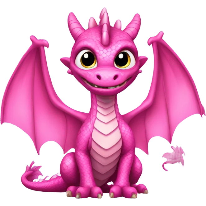 Pink dragon  emoji