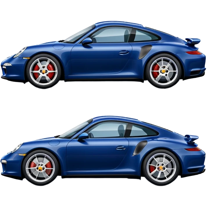 dark blue Porsche 911 emoji