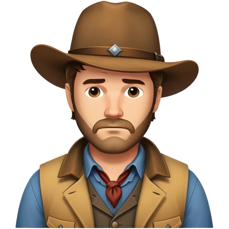 Arthur Morgan as a comic book drawing emoji