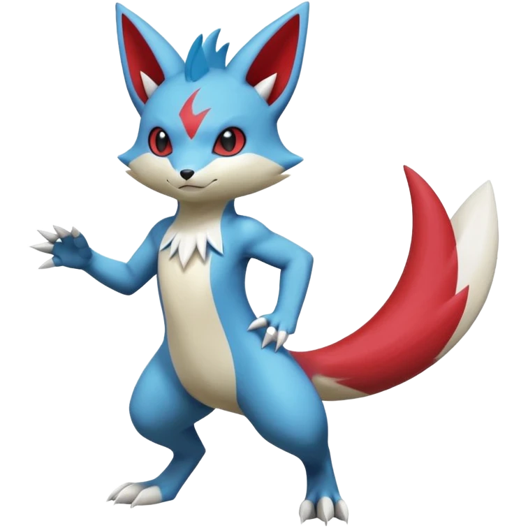 Sneasel-Dewott-Buizel-Zangoose-hybrid-fusion, full body emoji