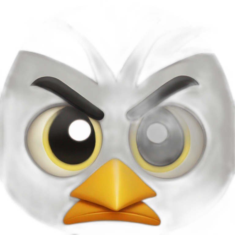 Angry bird emoji