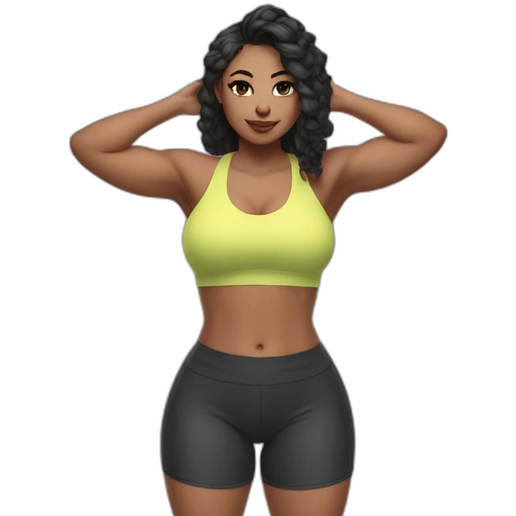 Thick fitness e-girl emoji