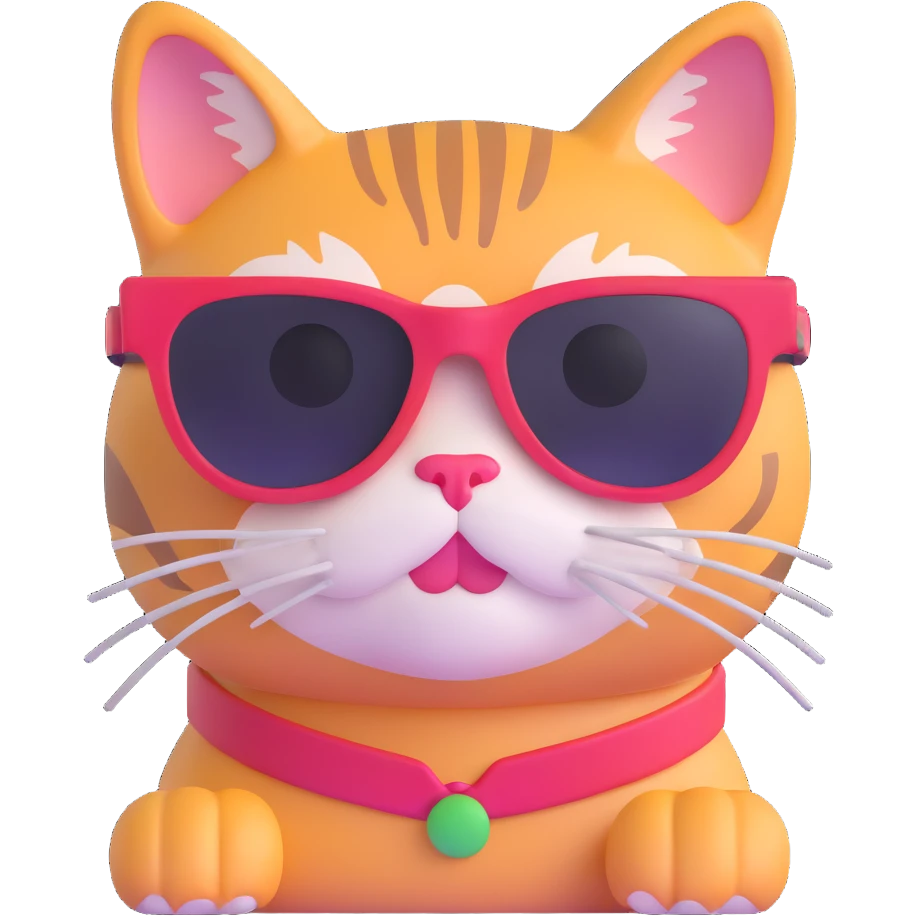 cat wearing sunglasses emoji