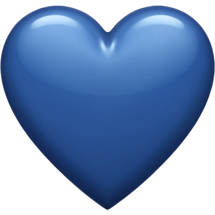 Navy blue heart  emoji