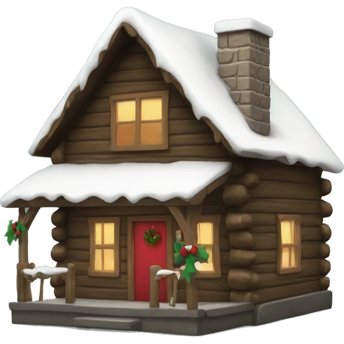 Christmas cabin  emoji
