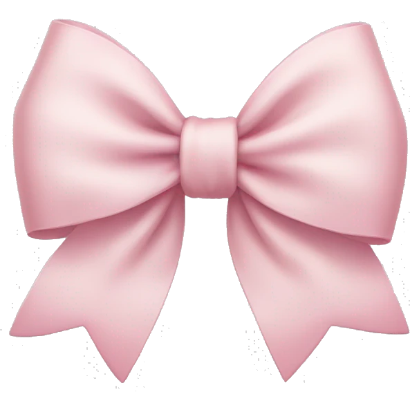 Light pink bow emoji