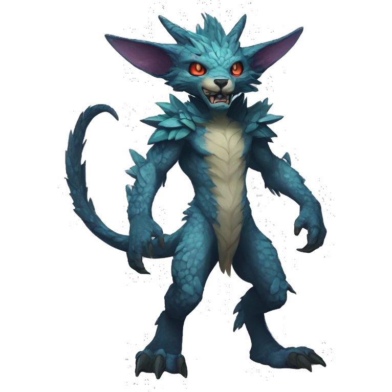 Anthro Vernid-WickerBeast-Protogen-Primagen-Fakémon Full Body emoji