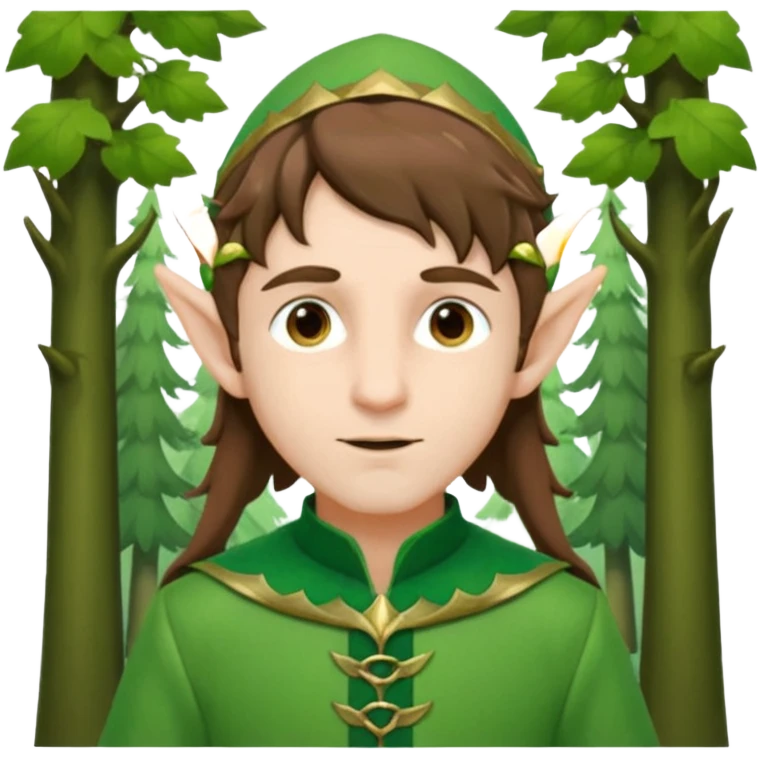 man with elf ears, wearing a green outfit emoji