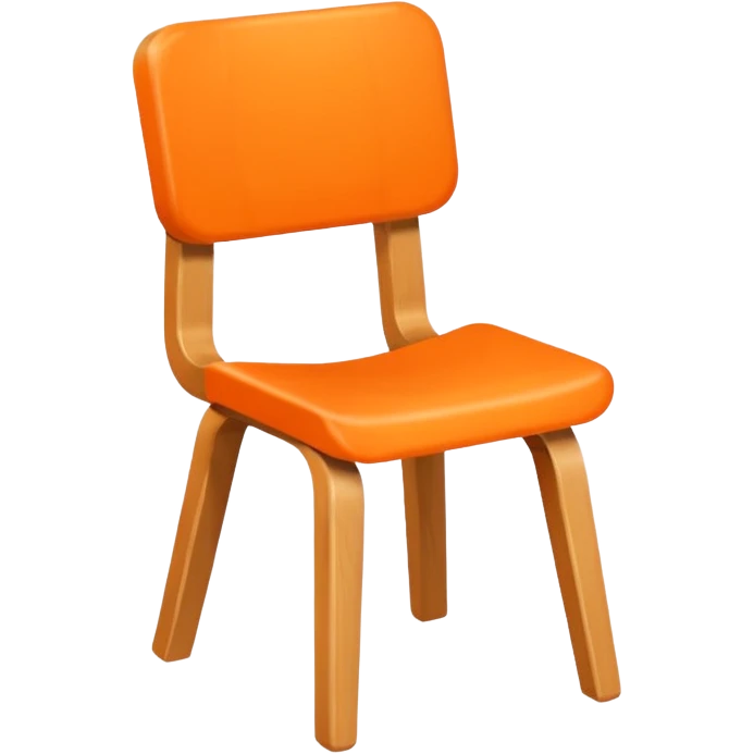 стульчик оранжевый emoji