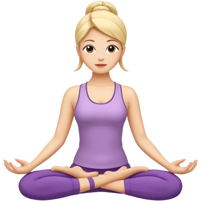 yoga women elegant emoji