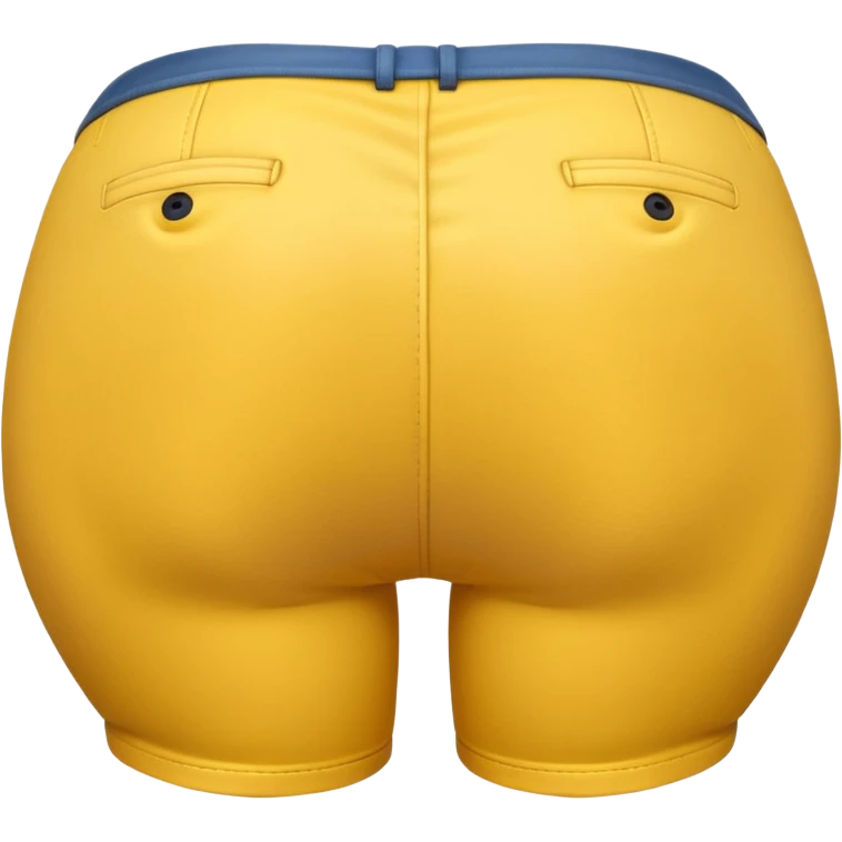 A yellow minion looking over his shoulder, showing his butt cheeks, with his butt crack showing  emoji
