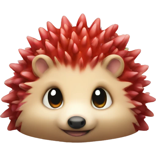 Strawberry hedgehog  emoji