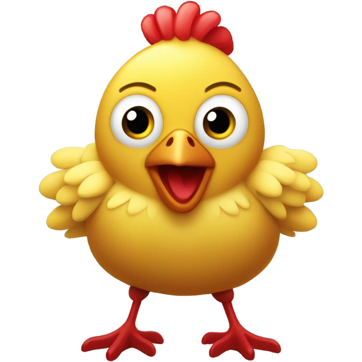 Haz un emoji de pollito enamorado  emoji