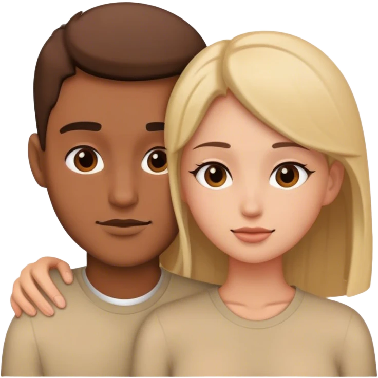 intimate moment between two people head emoji