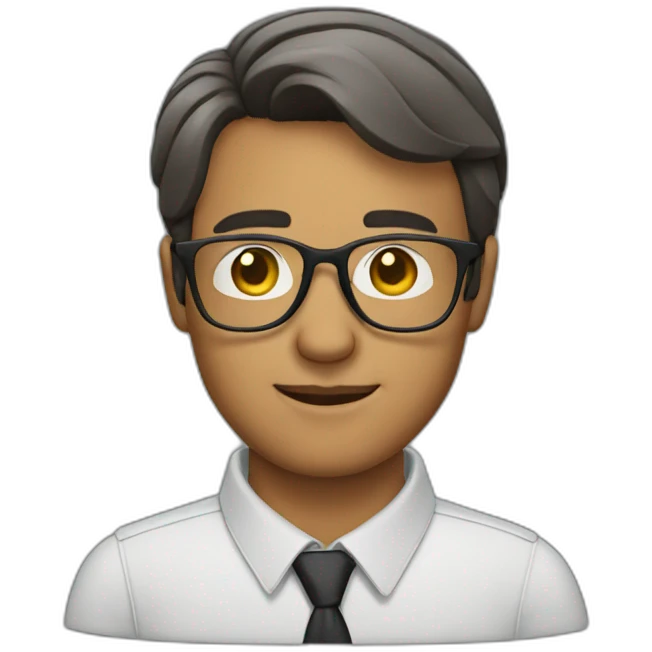 man-in-glasses emoji