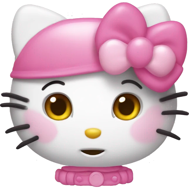 Hello kitty pink emoji