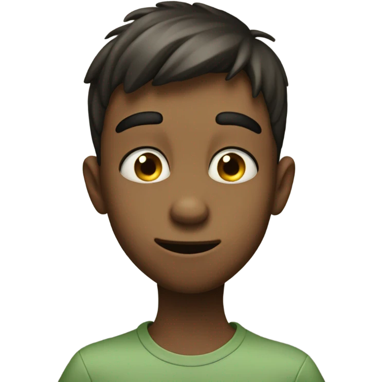 Boy picking boogers out of nose emoji