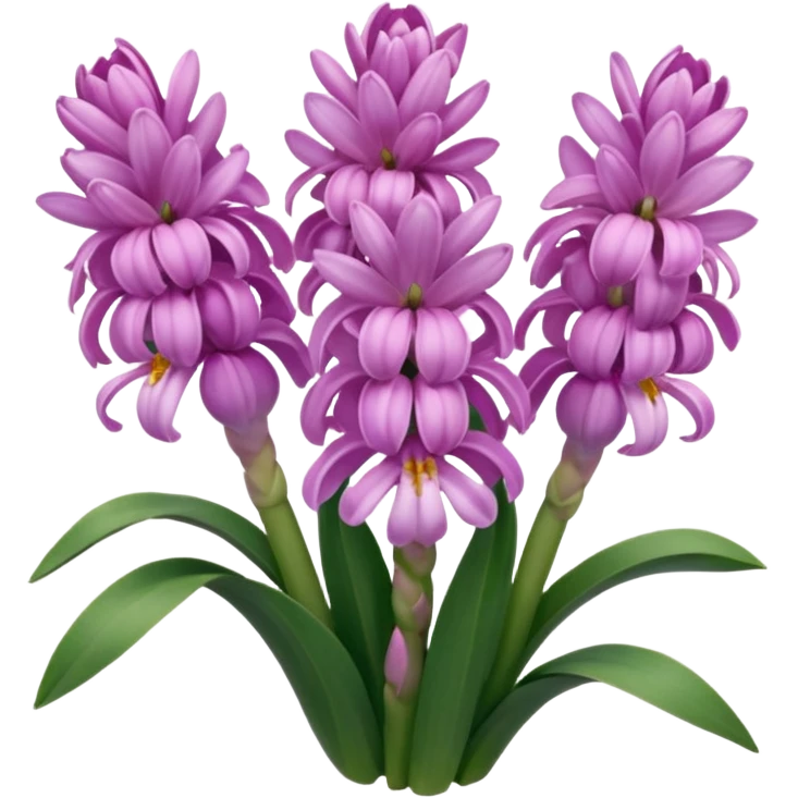 a light margenta  Hyacinth emoji