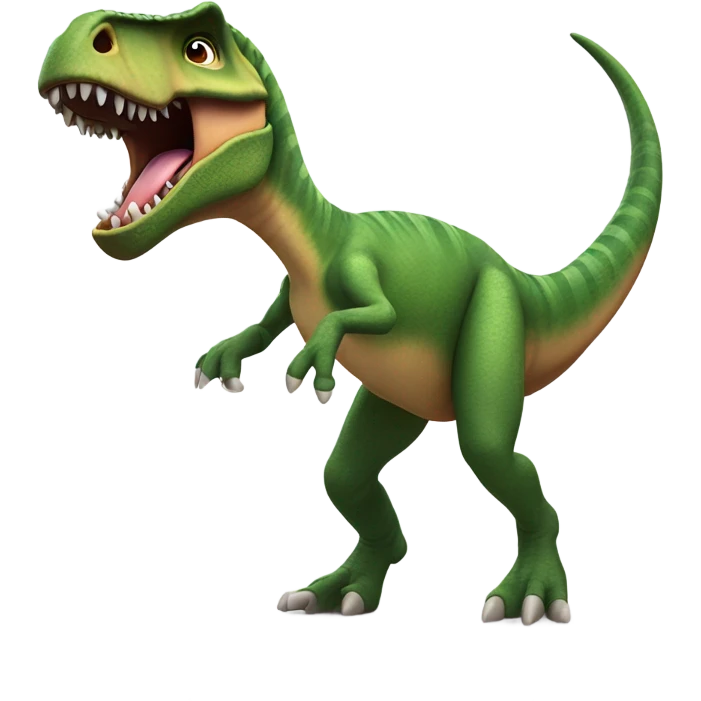 Dinosaur dancing emoji