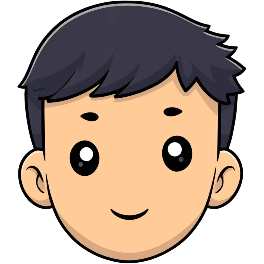 Asian descent boy face emoji